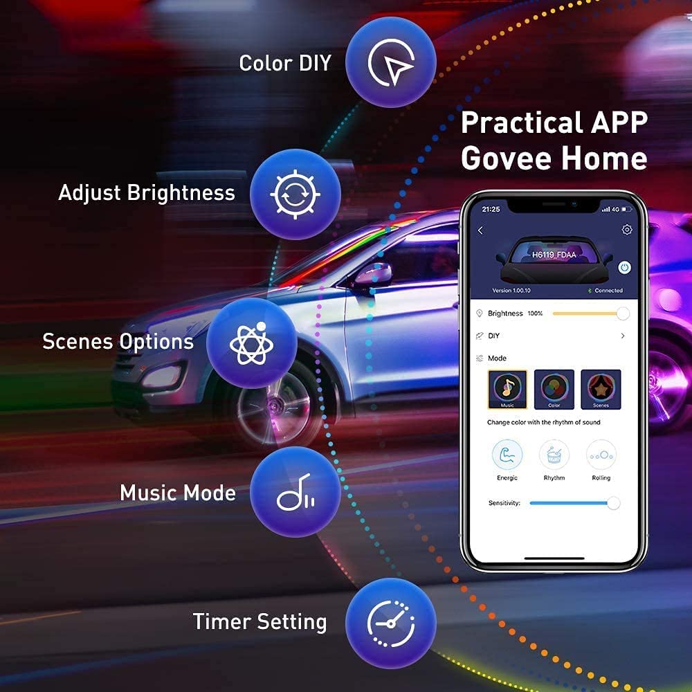 Govee two-line design with easy installation in minutes