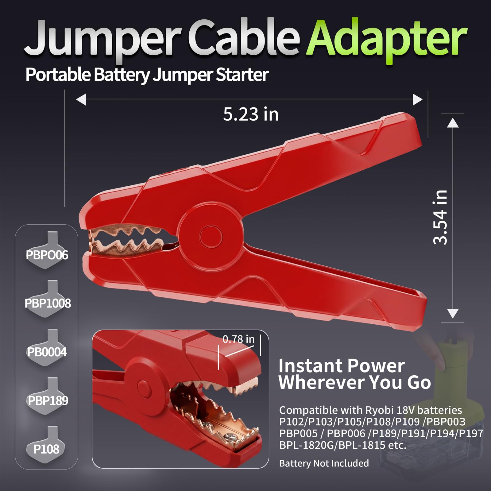 Govel compact 2ft jumper cable offers tangle-free portability for on-the-go use.