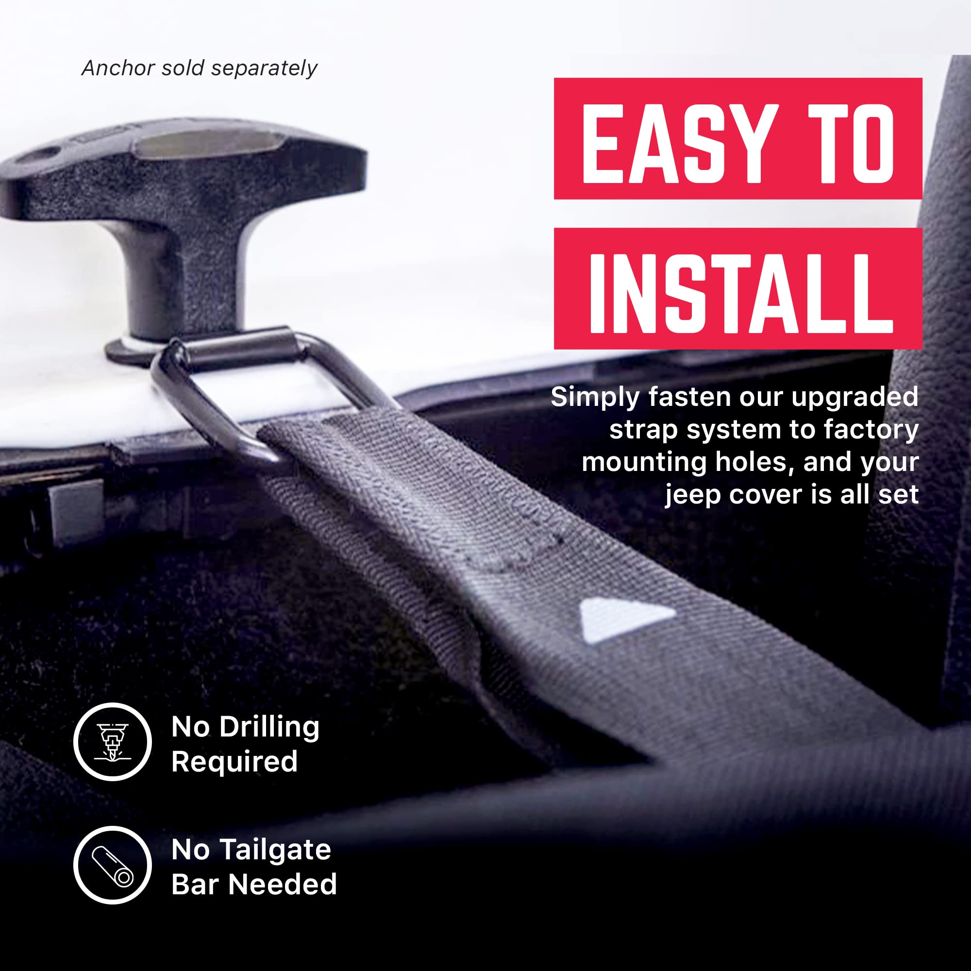 GPCA Cargo Cover Lite easy-install with factory mounting points, no drilling