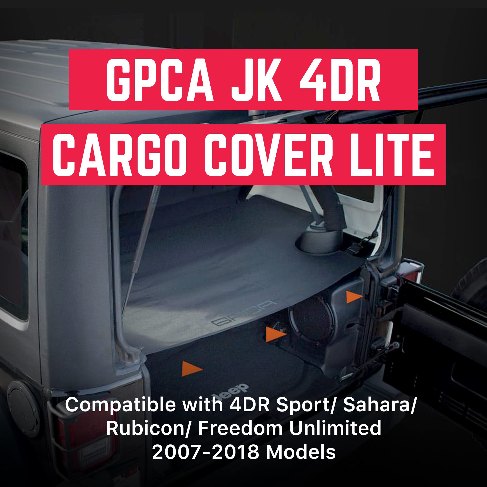 GPCA Cargo Cover Lite uses water-repellent material protecting belongings
