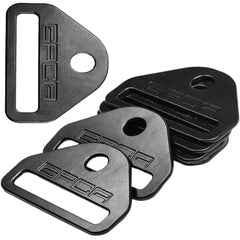 GPCA tie-down D-plate side view shows rugged, rust-resistant hardware for secure cargo.
