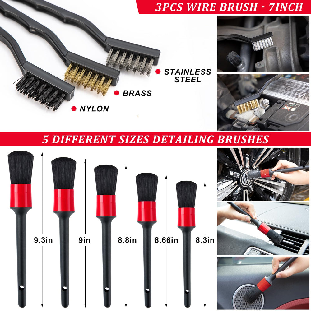 GPUSFAK tire brush removes grime from wheels
