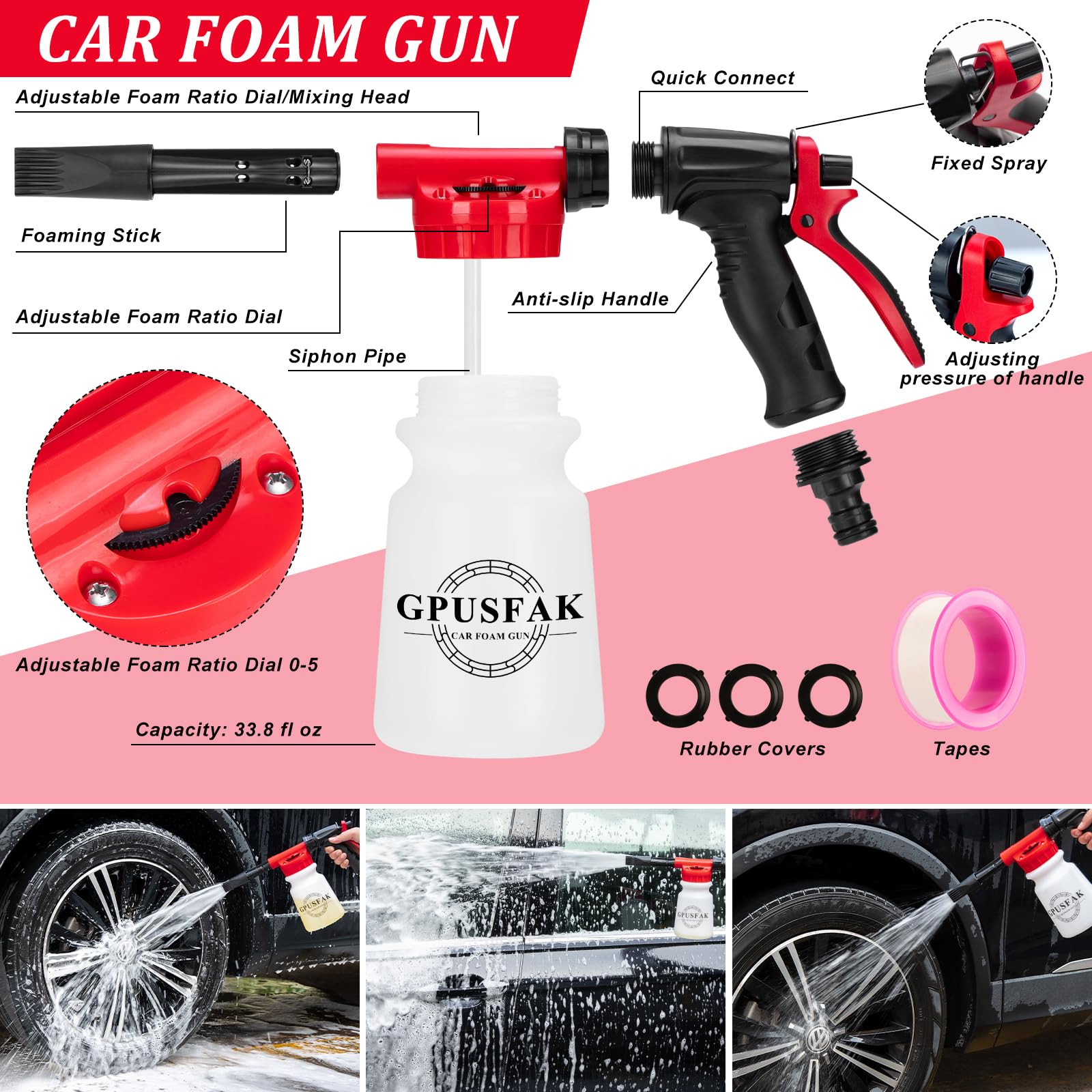 GPUSFAK windshield cleaning tool for streak-free glass