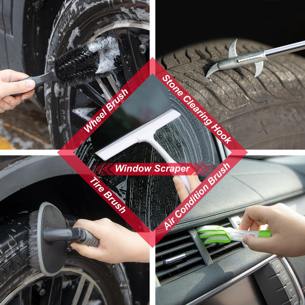 GPUSFAK large wash mitt protects paint while lifting dirt