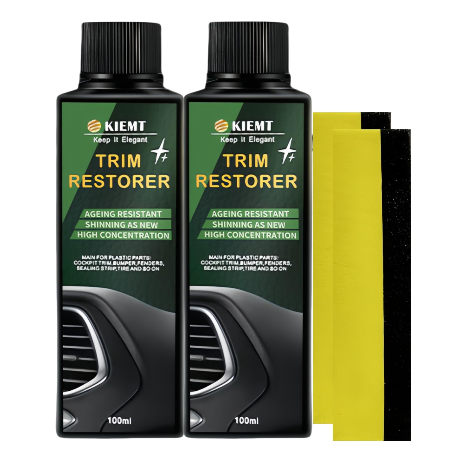 GQQCWVW KIEMT bottle pour for quick restoration of black car trim