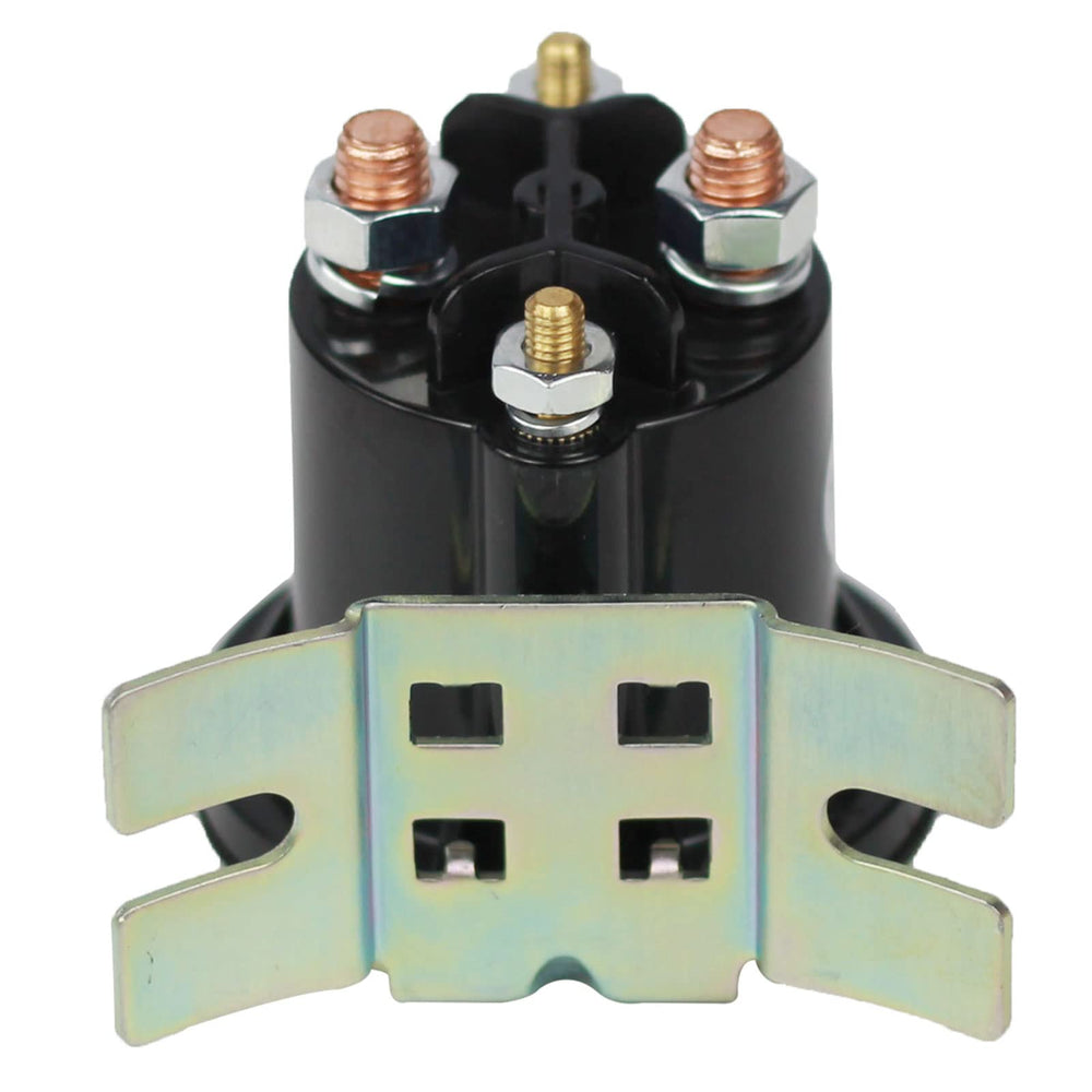 Gradora solenoid four-terminal studs close-up for high current connections