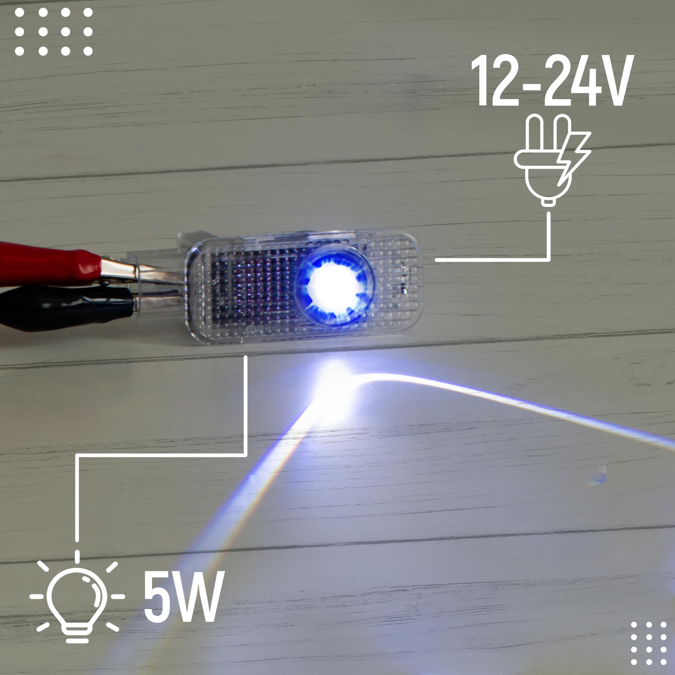 Granatan 4-pack car door light ground projection when doors open