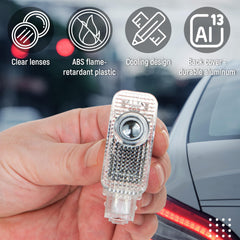 Granatan 4-pack car door light rear left beam enhances doorway visibility at night
