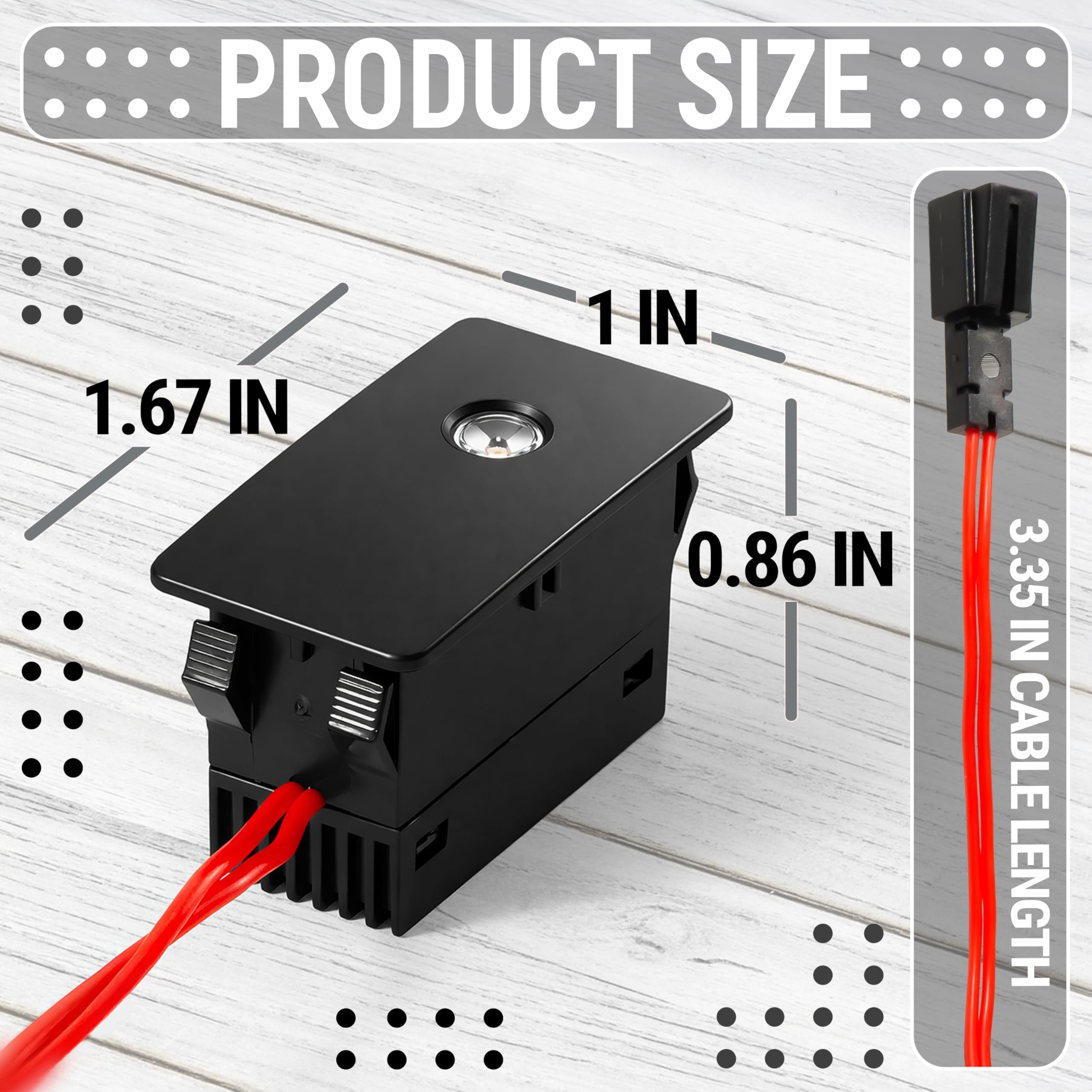 Granatan car door light for the front-right door projects a clear logo on the ground