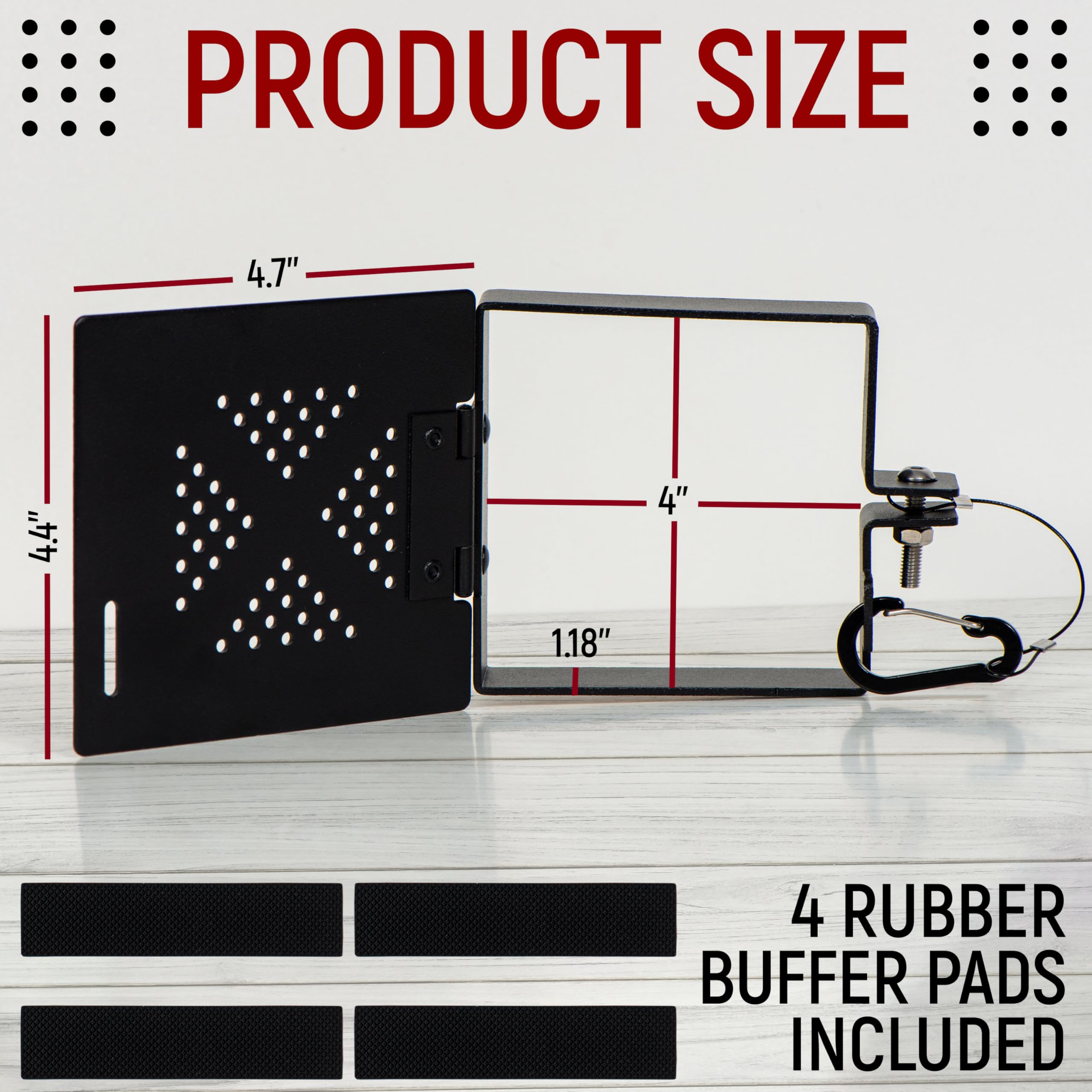 Granatan RV bumper end cap locking buckle shown to prevent detachment on the road.