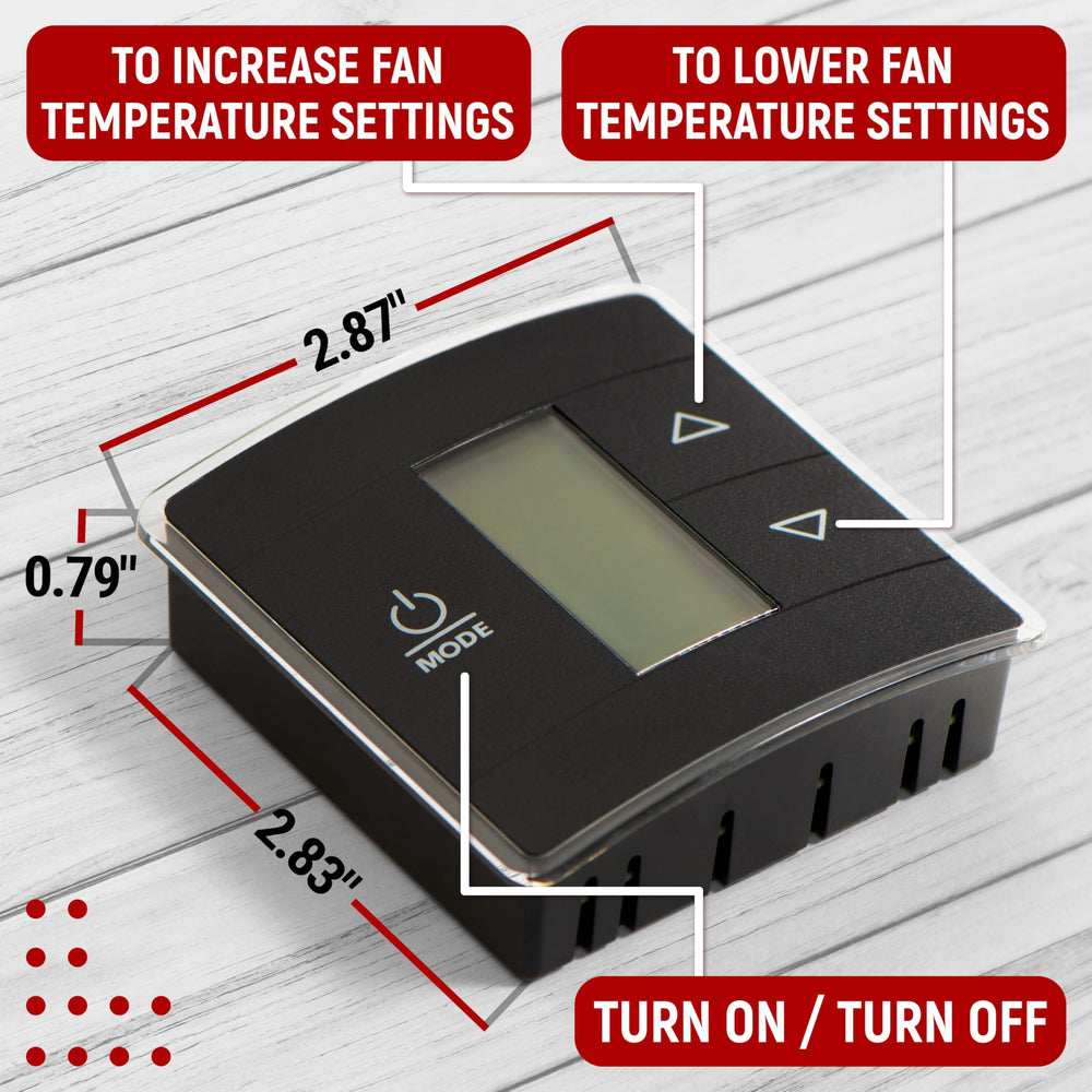 Granatan fan mode provides steady airflow for precise RV cooling or heating.