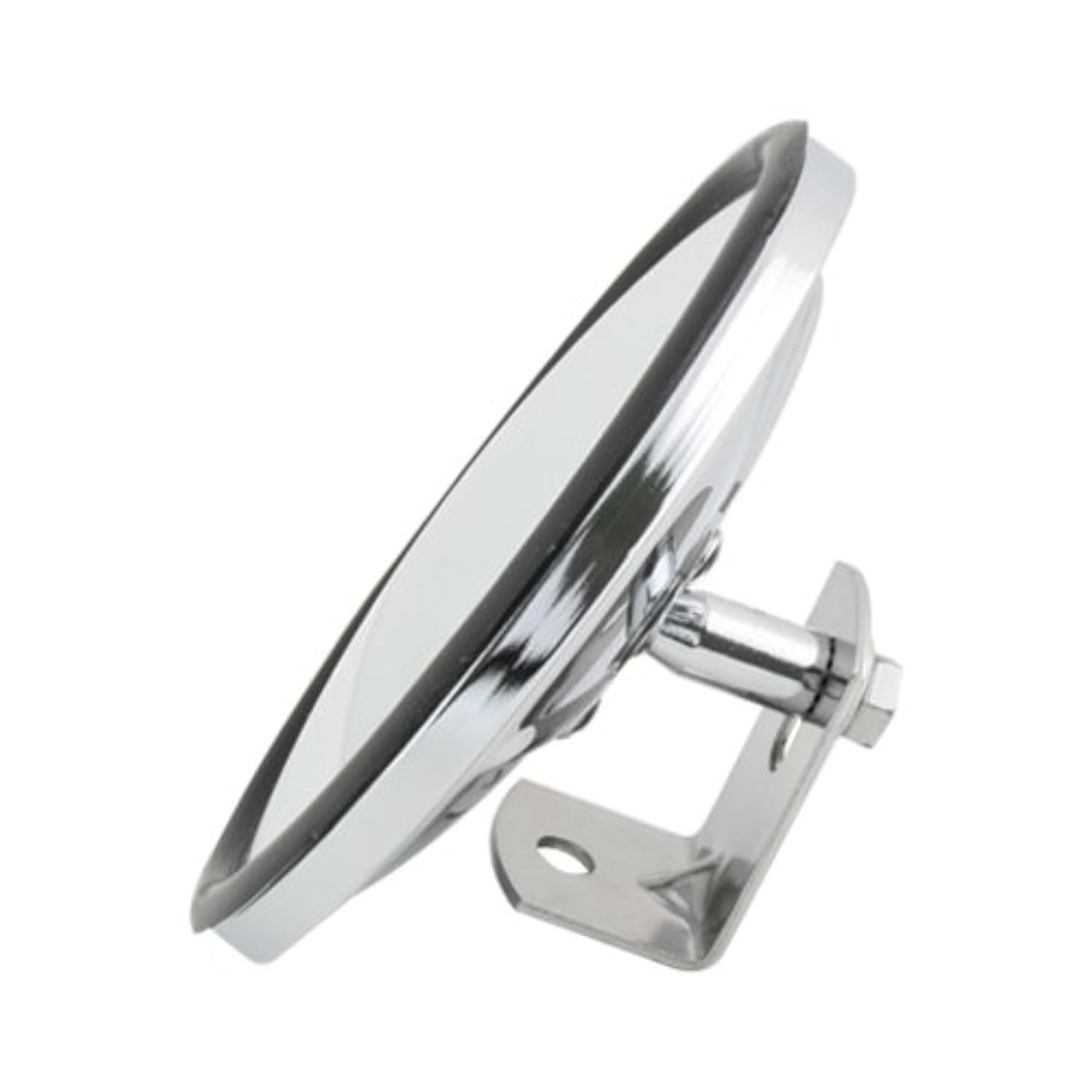 Grand General 33270 chrome convex mirror provides wider blind spot visibility.