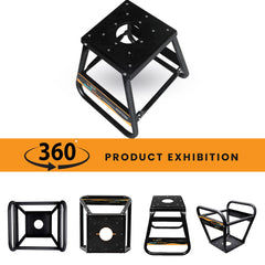 GRAND PITSTOP detachable stand demonstrating compact storage and portability