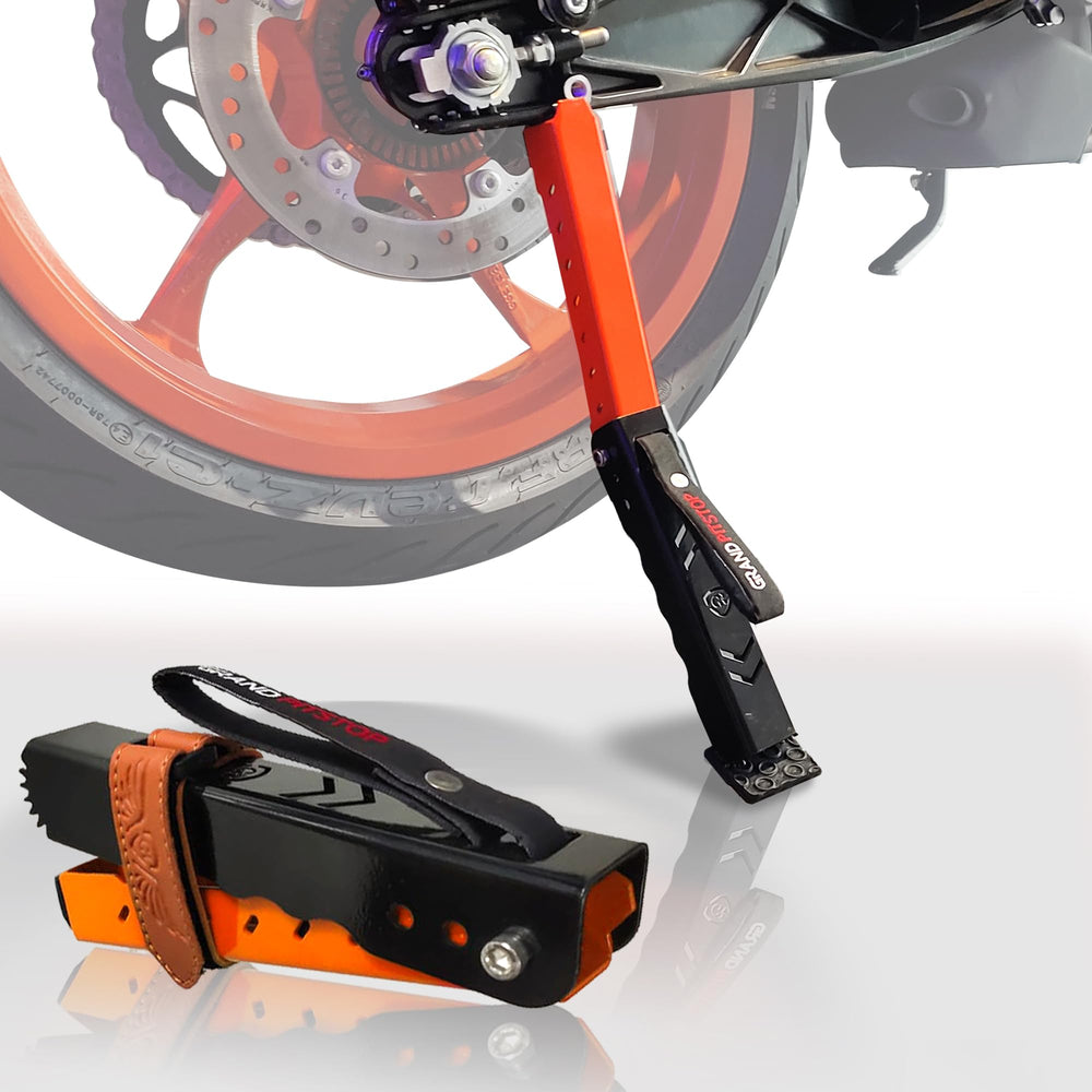 Grand Pitstop motorcycle maintenance stand compact lift for portable bike maintenance