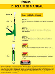 GRAND PITSTOP mushroom plug tool applying seal from inside the tire