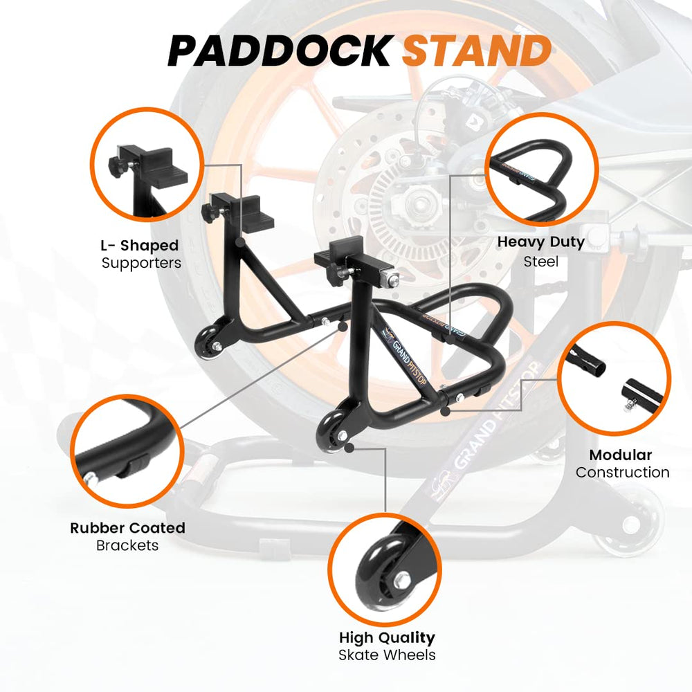 GRAND PITSTOP paddock lift assembled for quick setup and easy storage.