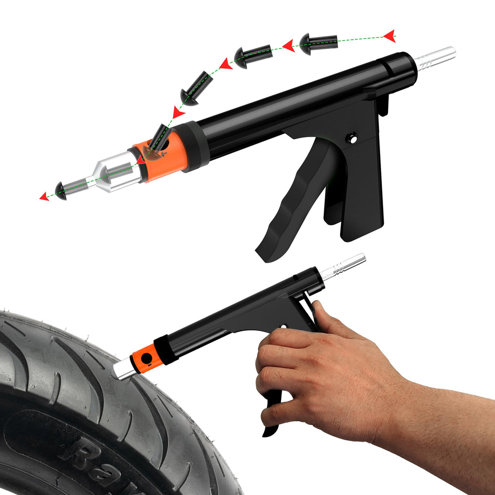GRAND PITSTOP tubeless tire gun puncture kit for fast on-road repairs.