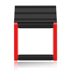 GRAND PITSTOP wheel roller stand side view; easy maintenance.