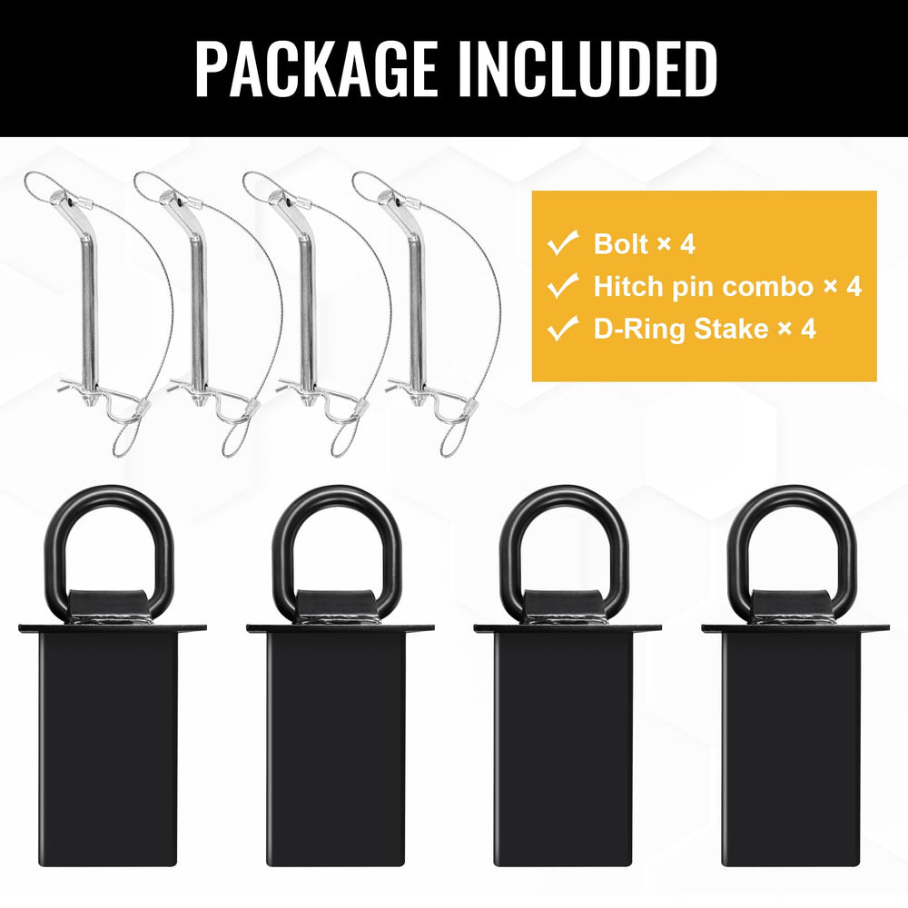 Grandroad Auto D-ring hitch pin showing 1/2 inch compatibility for quick setup.