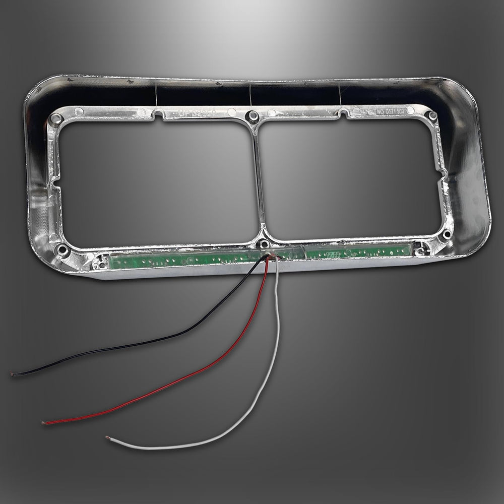 Grandroad Auto bezel with chrome visor adds modern look and impact resistance for W900L