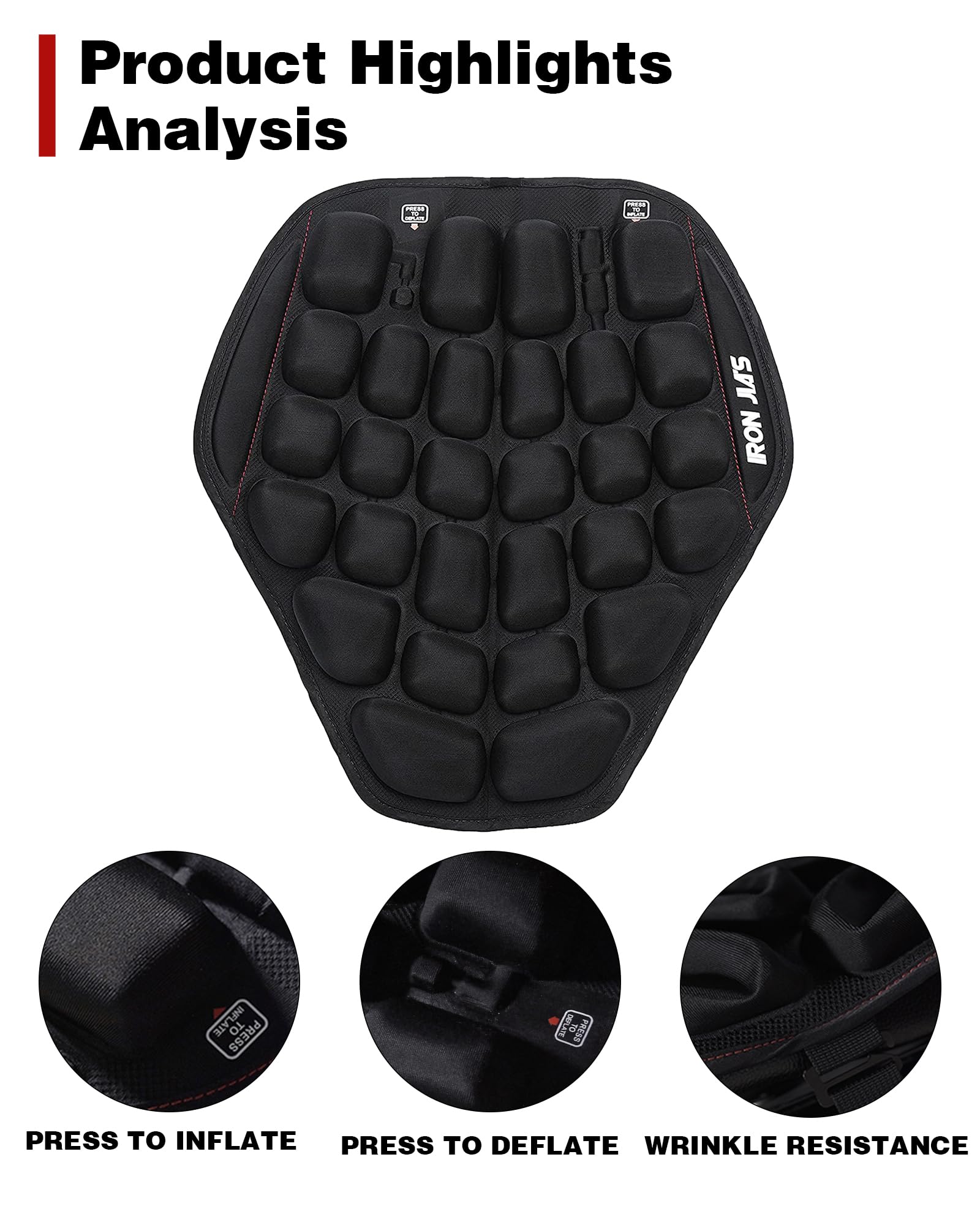 Grapelet compact-storage cushion fits under the seat for travel.