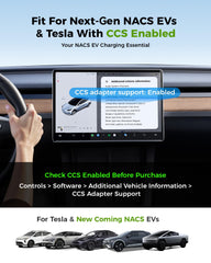 Grasside adapter in use during a long drive with CCS1 charging