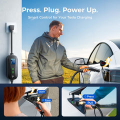 Grasside Level 1-2 charger highlights adjustable current for tailored charging sessions.