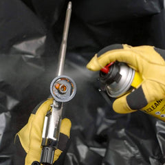 Great Stuff Foam Cleaner 12oz in use with universal pump for transferring fluids