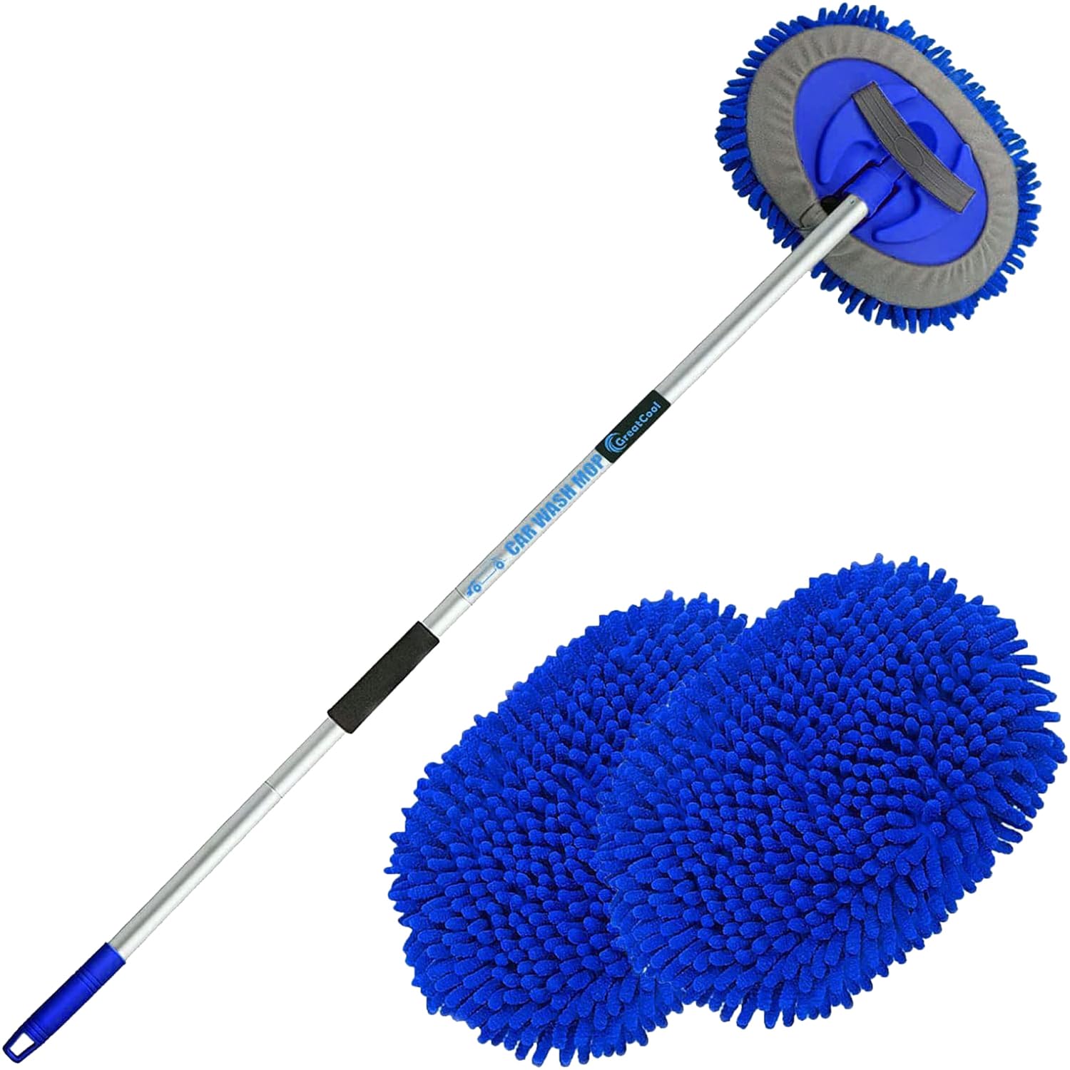 GreatCool 62-inch car wash brush mop kit: long reach for hard-to-reach areas.