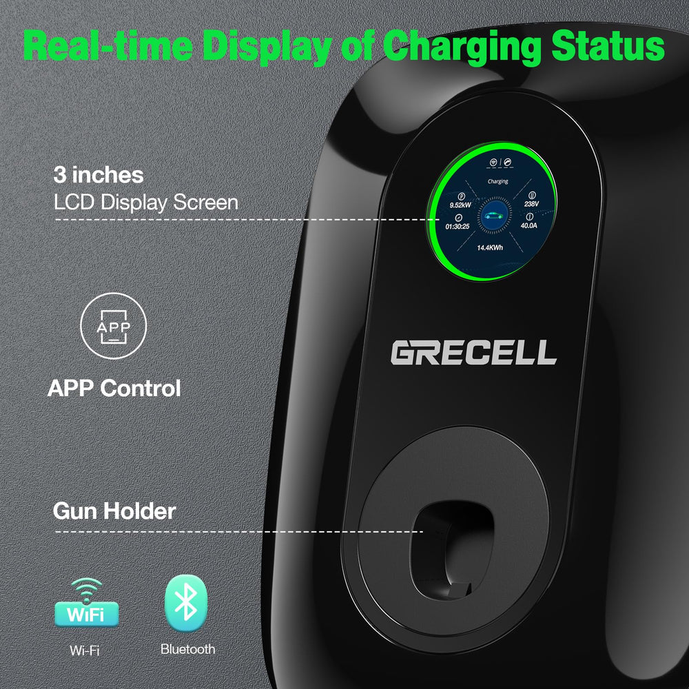 GRECELL Bluetooth and WiFi enabled interface for remote monitoring.