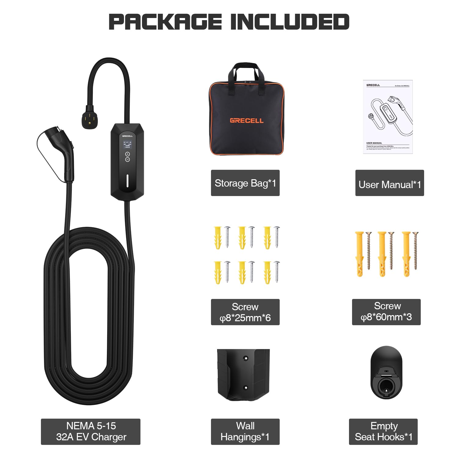 GRECELL ETL certified safety for reliable home charging