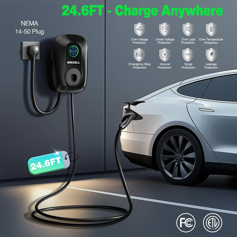 GRECELL Smart Life app control simplifies charging scheduling.