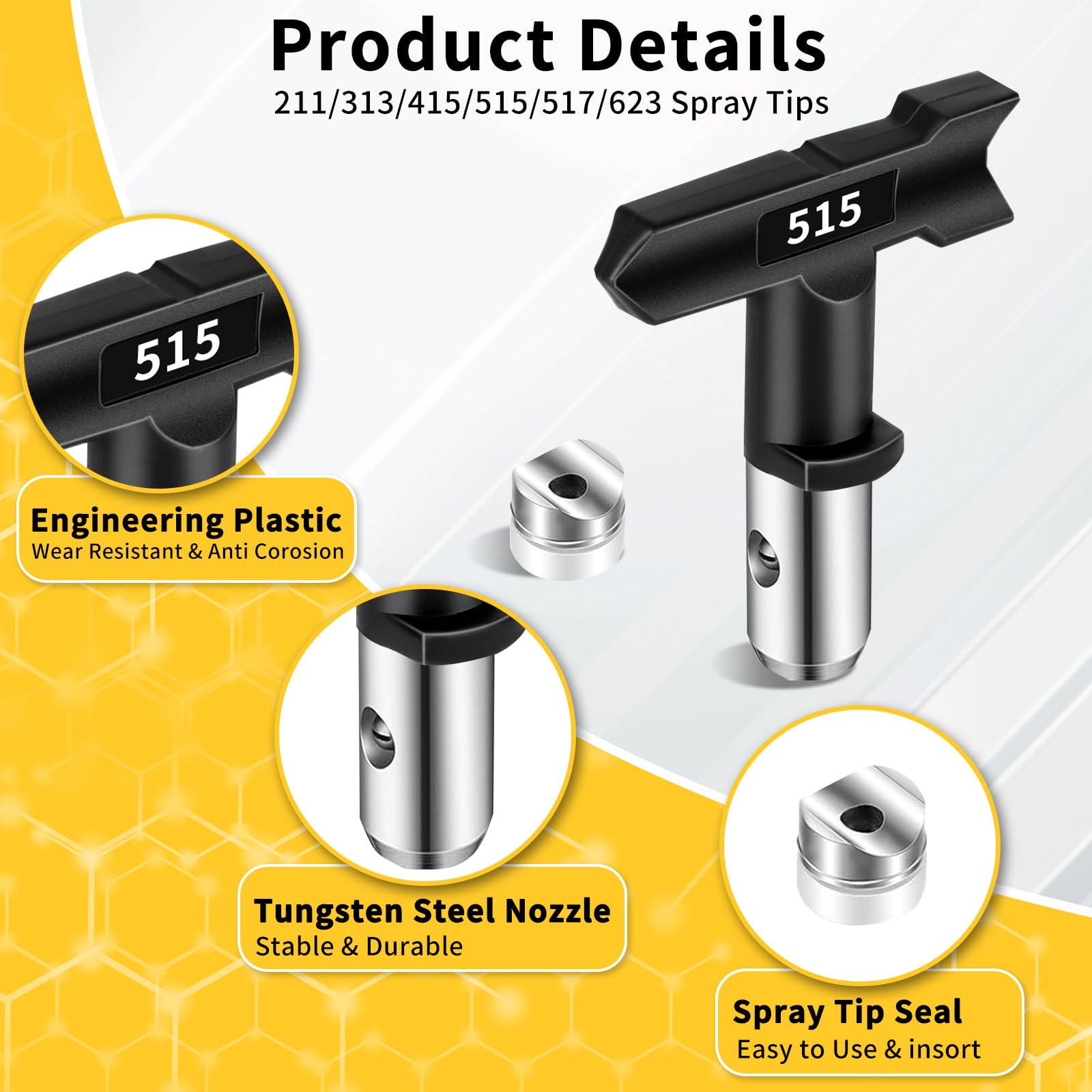 GregYoung spray tip assortment for precise paint distribution