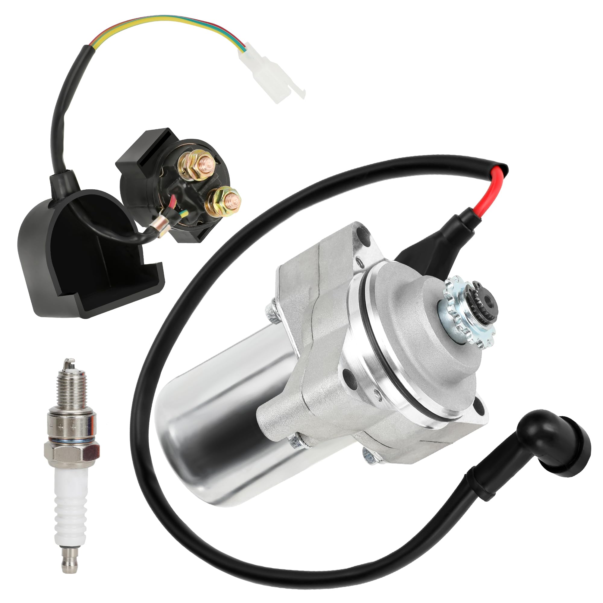 GREHUA 3-Bolt Starter Motor front view for quick ATV ignition