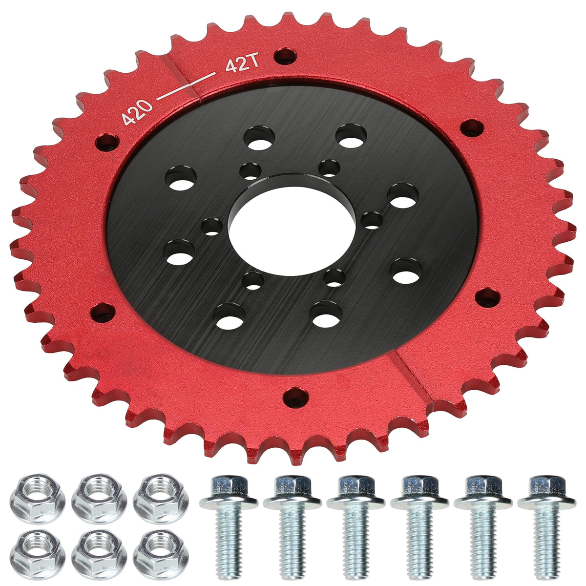 GREHUA 420 split sprocket 42T for smoother chain operation on mini bikes