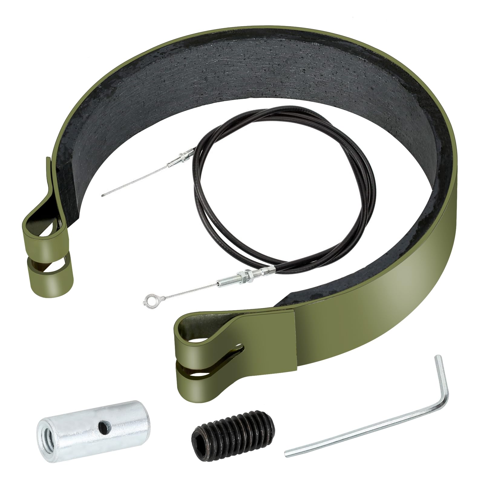 GREHUA 4-inch brake band on a go-kart, showing braking power