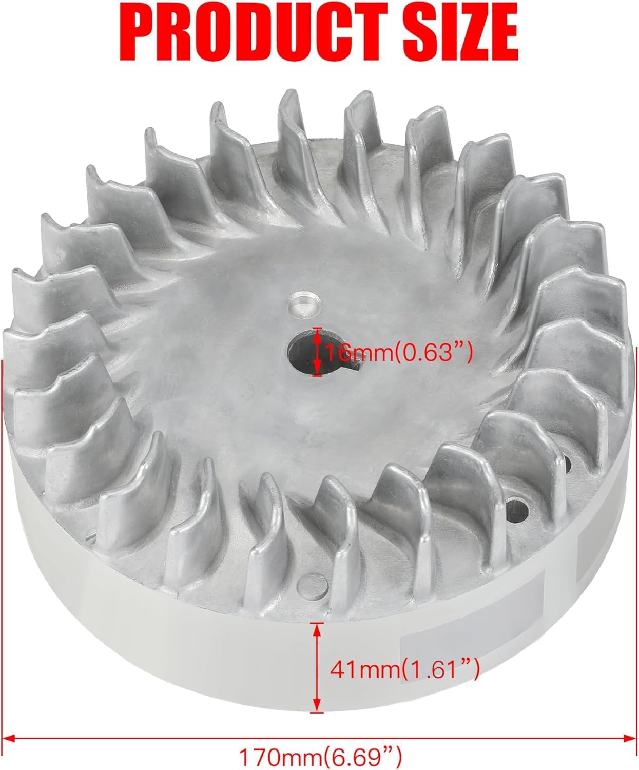GREHUA aluminum 212cc flywheel compatibility chart shows broad engine fit