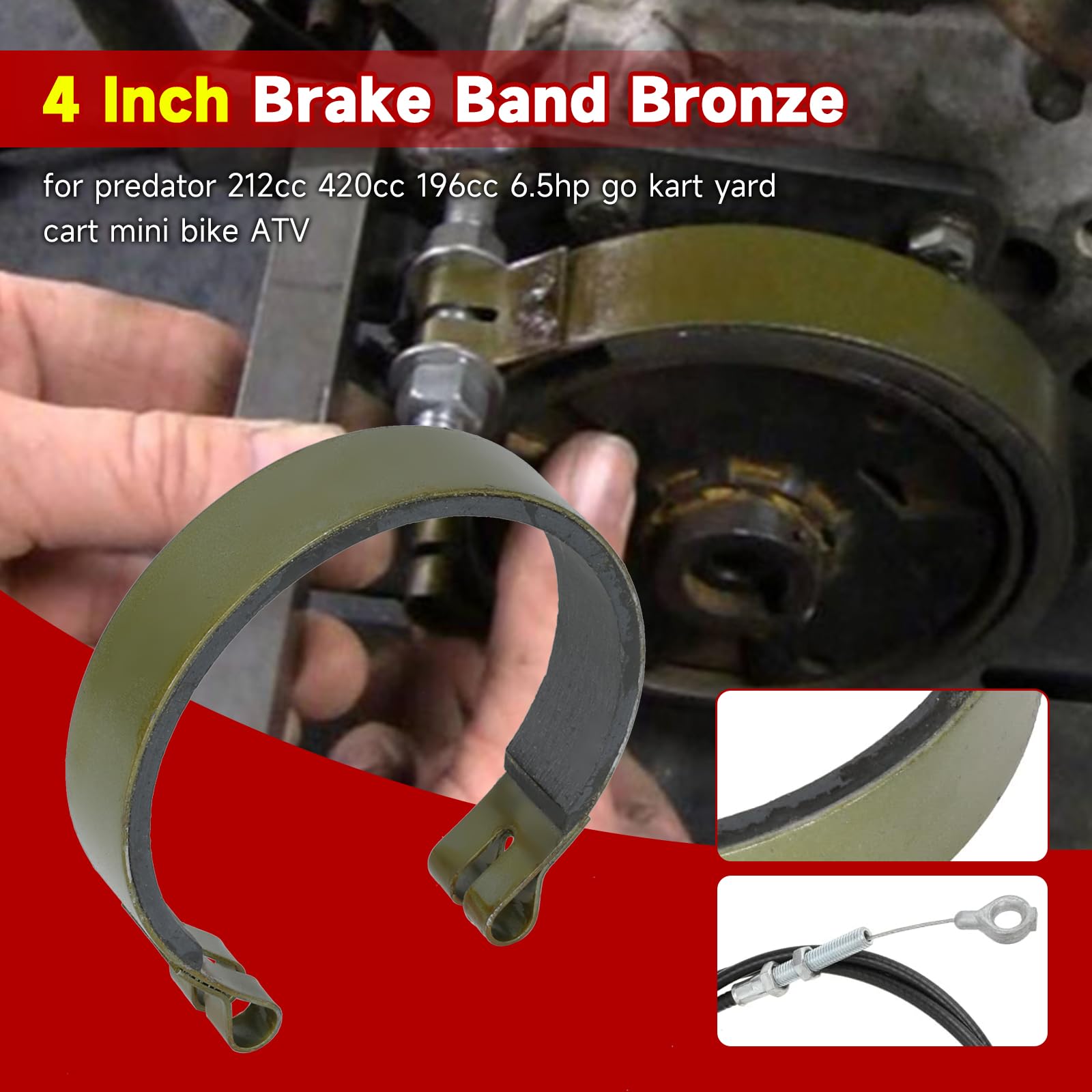 GREHUA brake band width 25mm highlights sturdy braking surface