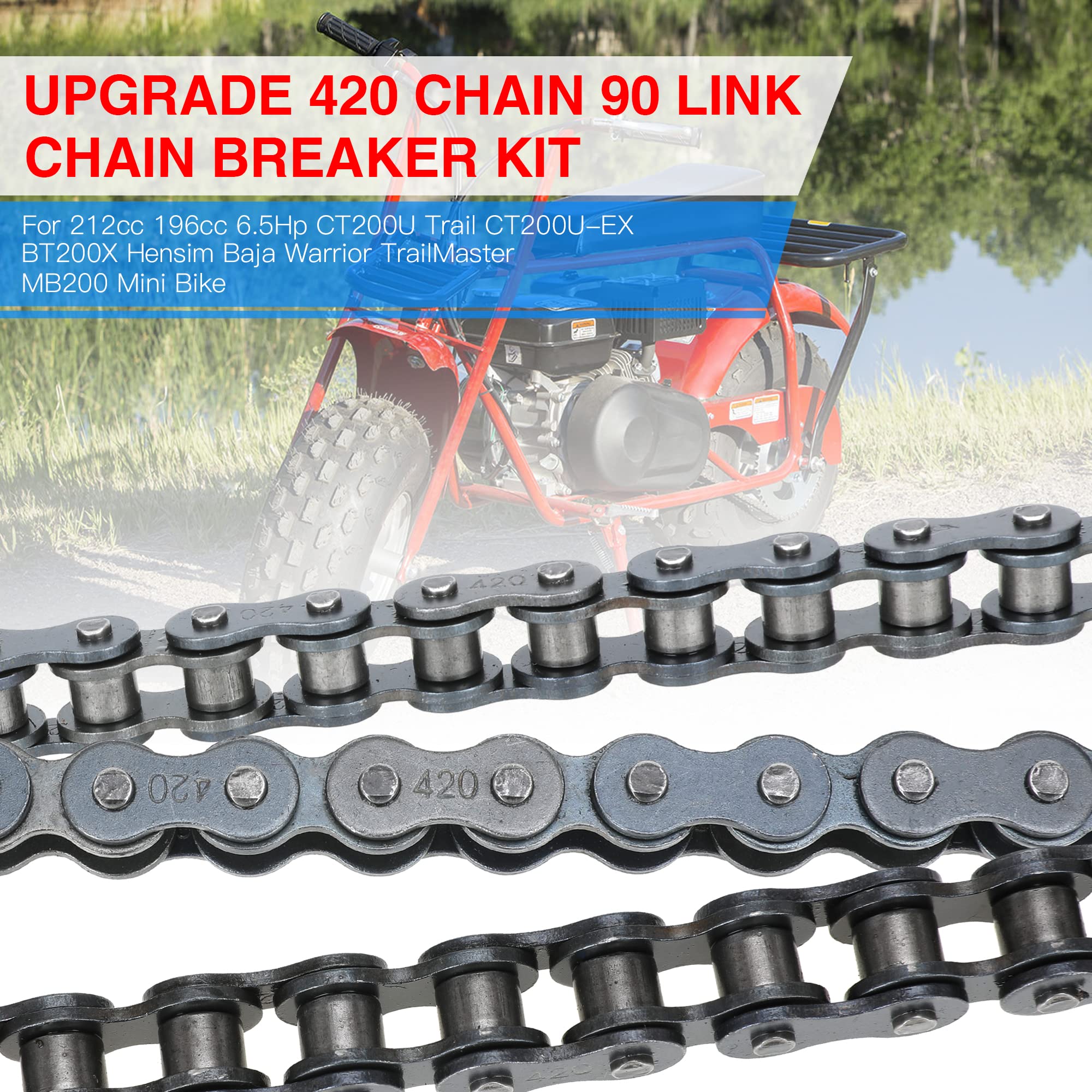GREHUA chain breaker tool included for on-site maintenance.