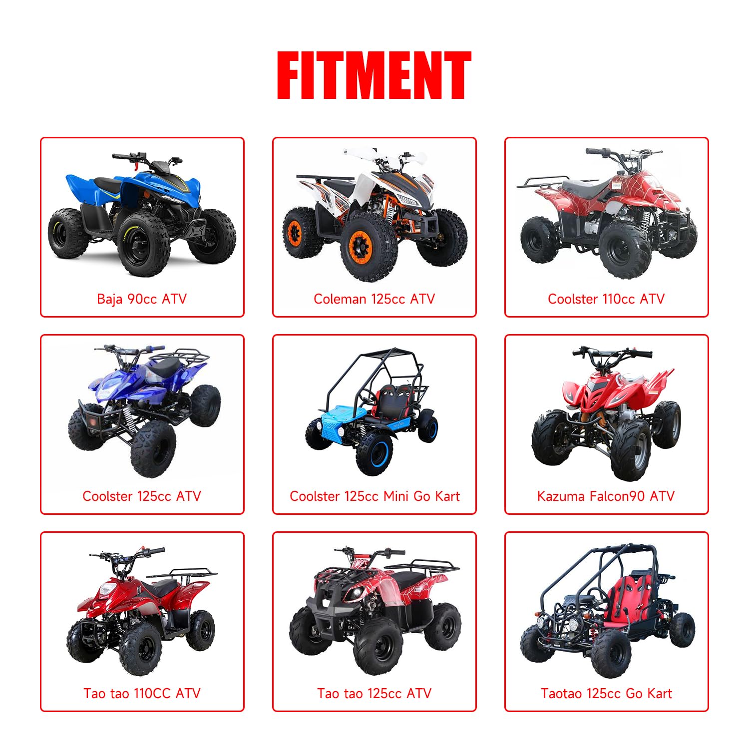 GREHUA compatibility chart highlighting cross-brand fitment