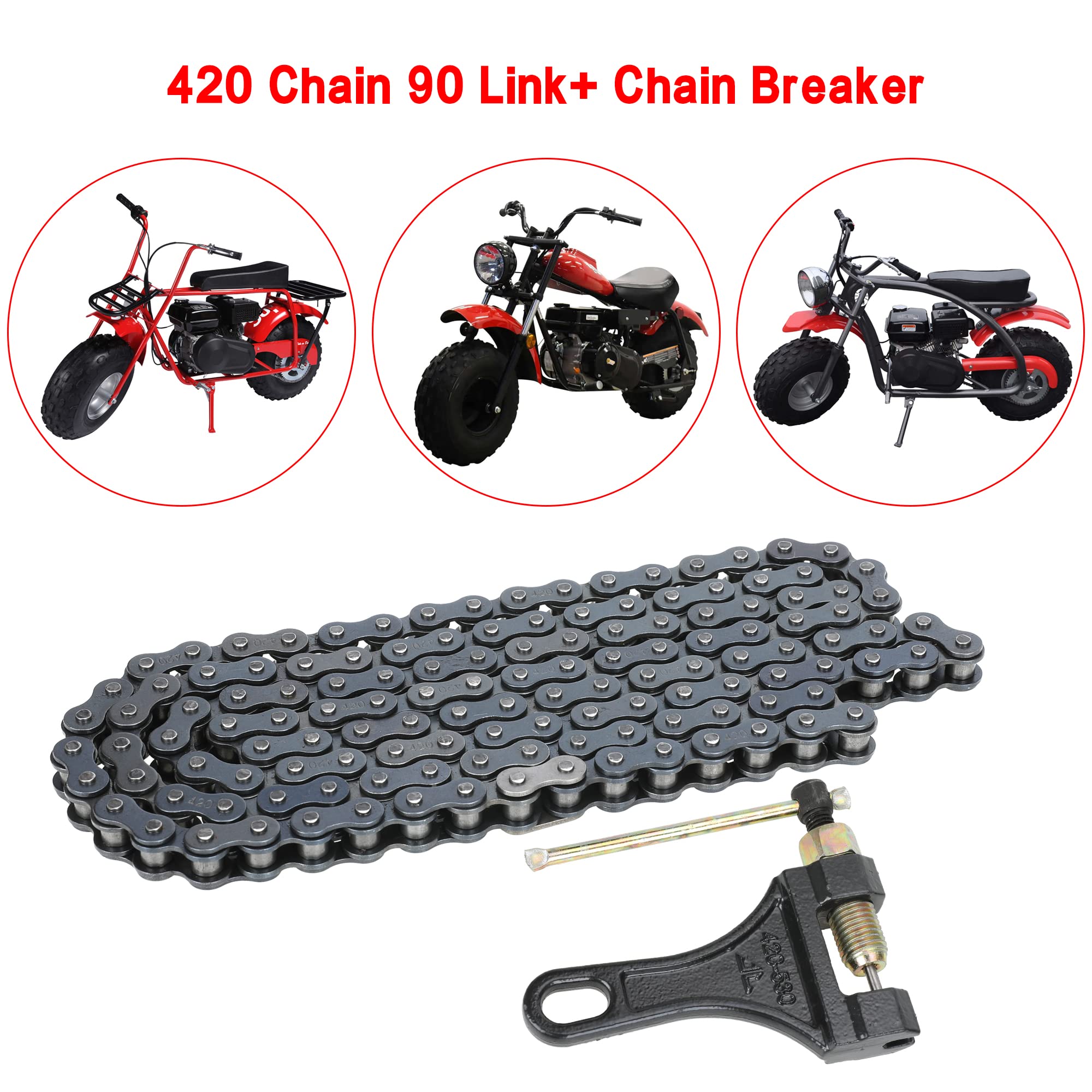 GREHUA mini bike chain on sprocket demonstrates tight engagement.