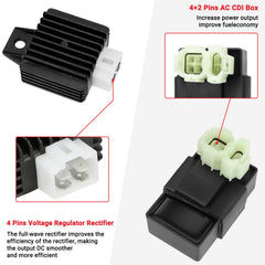 GREHUA rectifier regulator keeps scooter electrical system stable during rides.