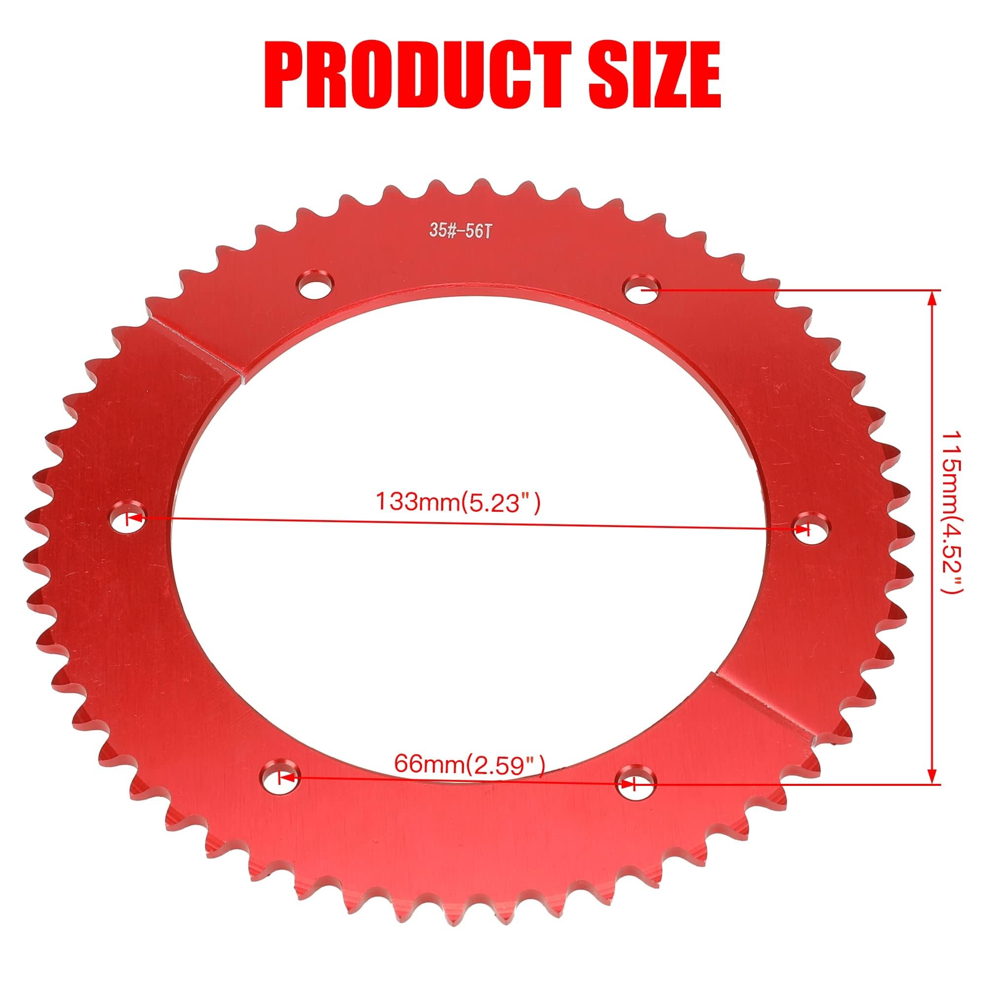 GREHUA split sprocket aluminum body emphasizes durability for long ride life.