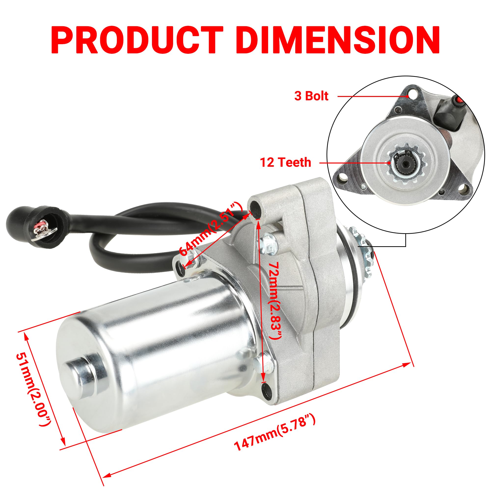 GREHUA starter motor durable materials closeup for long service life