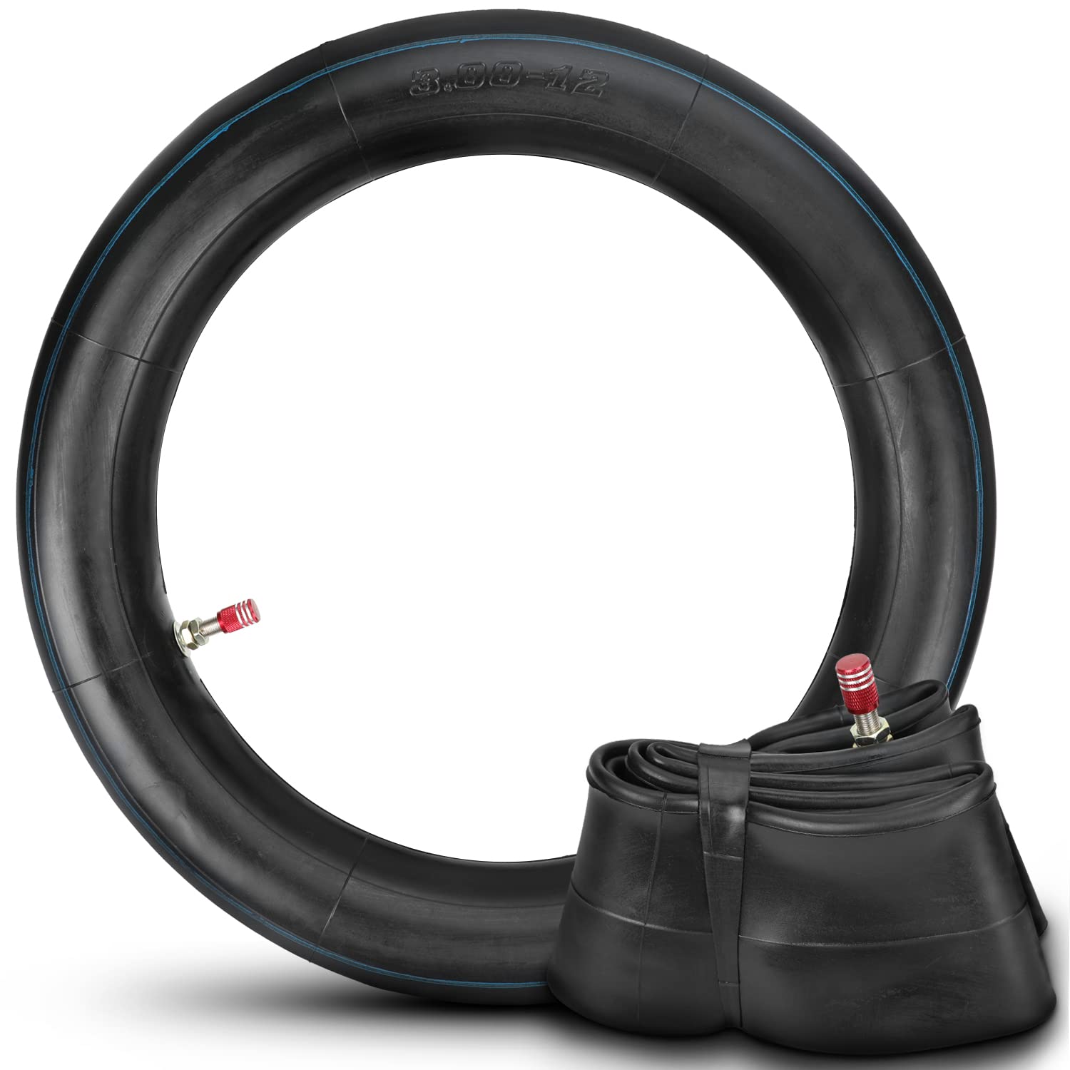 GREHUA tire size compatibility label for 3.00-12 and 80/100-12