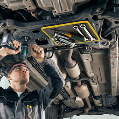 GRENPRO magnetic tool mat on car hood for tool placement