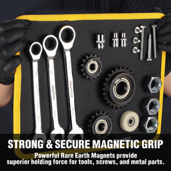 GRENPRO magnetic tool mat side view on workbench
