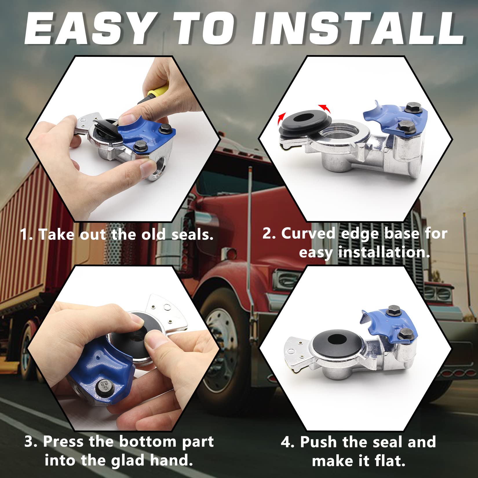 GREPSPUD curved edge base seals designed for easy installation.