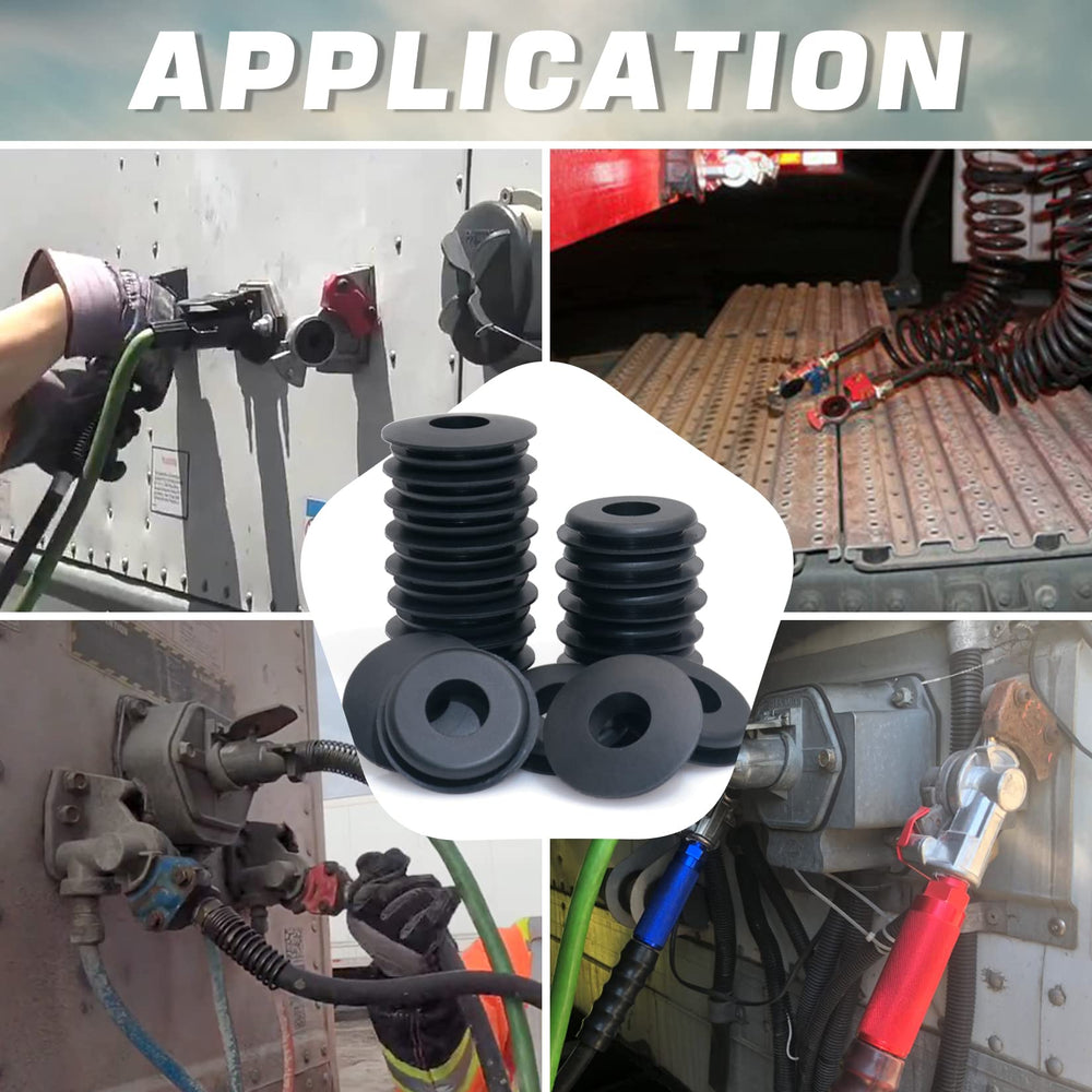 GREPSPUD truck glad hand seals compatible with major glad hand brands.