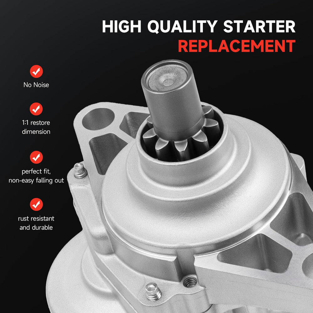 Grezuton 17728N starter packaging label confirms OEM compatibility and warranty.